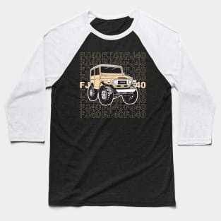 FJ40 Stacked in Tan Baseball T-Shirt